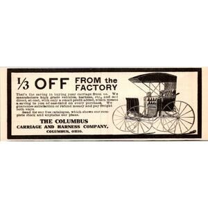 The Columbus Carriage & Harness Company Columbus OH 1904 Clipping SAI7-H7